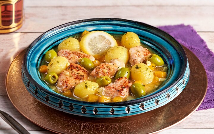 Tajine poulet, citron et olives (Numéro d’article 16274)